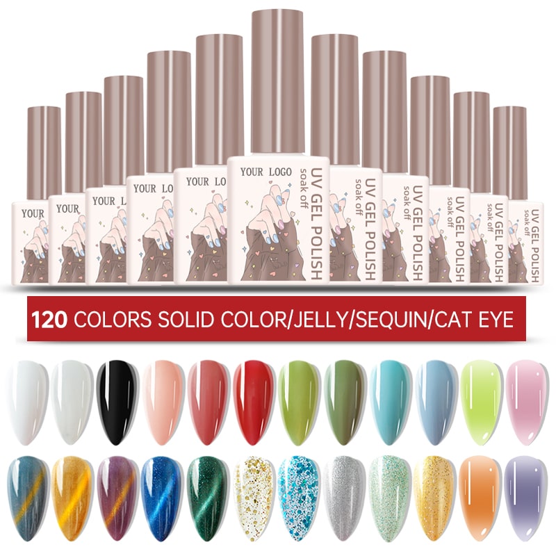 สีทาเล็บเจลสี