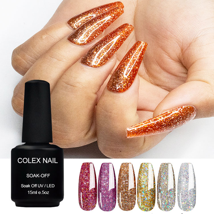 Flash Diamond Colours Glitter Gel Nail