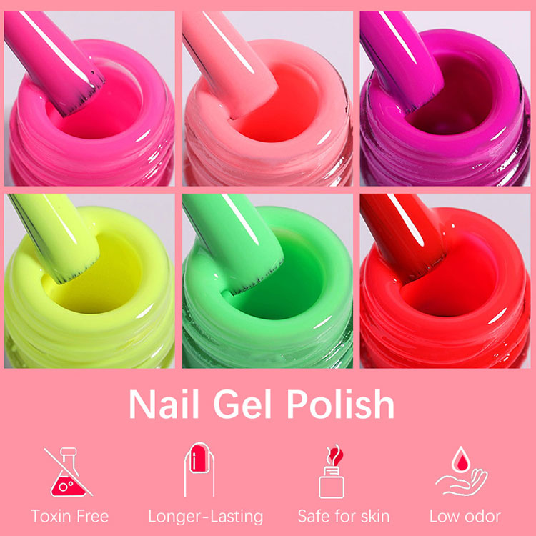 UV Gel ประเภทเจลสีบริสุทธิ์ขัดเงา