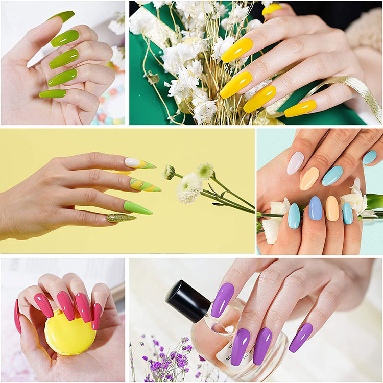 UV Gel ประเภทเจลสีบริสุทธิ์ขัดเงา